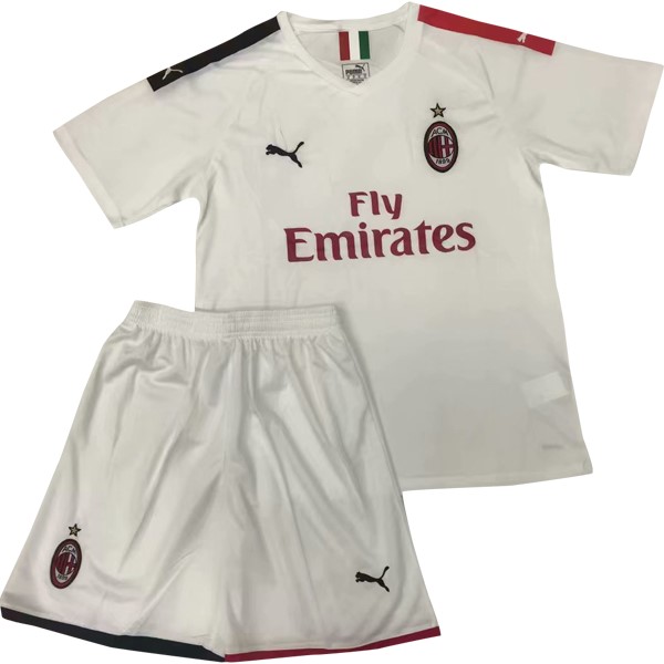 Camiseta Milan Segunda equipación Niños 2019-2020 Blanco